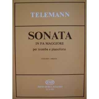 Telemann Sonata in Fa Maggiore Trompete Klavier EMB13270