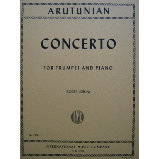 Arutunian Concerto trumpet piano IMC2376