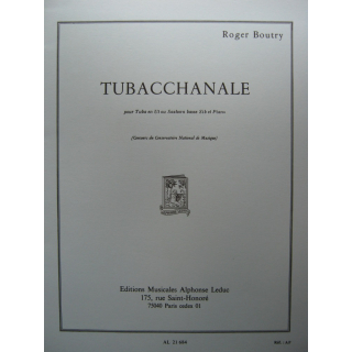 Boutry Tubacchanale Tuba od Bassposaune Klavier AL21684