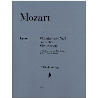Mozart Konzert 3 G-Dur KV216 Violine Klavier HN688
