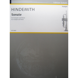 Hindemith Sonate Trompete Klavier ED3643