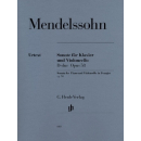 Mendelssohn Sonate 2 D-Dur op 58 Cello Klavier HN668