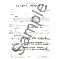 Cals Four Inventions for Percussion and Piano AL25241 2