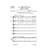 Poulenc Un Soir de Neige (Night of Snow) Chor SATB Klavier S