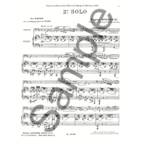 Bourdeau Deuxieme Solo de Basson Fagott Klavier AL24698 2