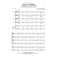 Gjeilo Away in a Manager Chor SATB Soprano Solo a cappella W