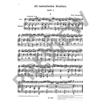 Flemming 25 melodische Studien Oboe Klavier ZM12830 2