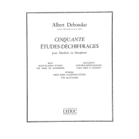 Debondue 50 Etudes - Dechffrages Oboe oder Saxophone AL23849