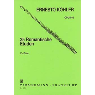 Koehler 25 romantische Etüden Op 66 Flöte ZM12240