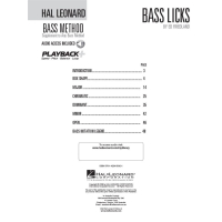 Friedland Hal Leonard Bass Method - Bass Licks Audio HL00696