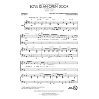 Huff Love is an Open Door from Frozen Chor SATB Klavier HL00