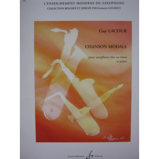 Lacour Chanson Modale Saxophon Alt oder Tenor Klavier GB5291