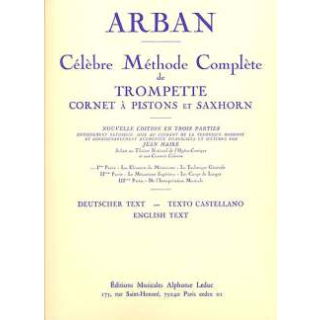 Arban Celebre Methode 1 Trompete AL20960