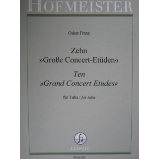 Franz Zehn Gro&szlig;e Concert-Et&uuml;den Tuba FH6103