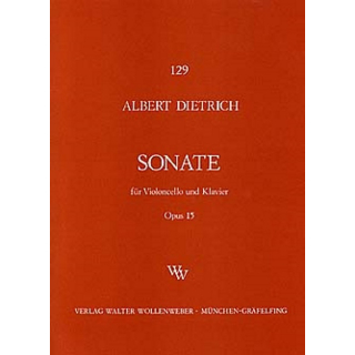 Dietrich Sonate C-Dur op 15 Cello Klavier WW129
