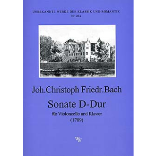 Joh. Chr. Bach Sonate D-Dur Cello Klavier WW28A