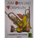 Philipp Zum Ueben und Vorspielen 2 Trompeten Duo Klavier...