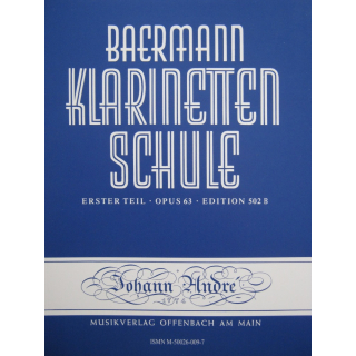 Baermann Klarinetten Schule 1 Teil Op. 63 Andre502B