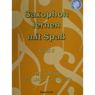 Rapp Saxophon lernen mit Spa&szlig; Band 2 CD HR-SS2