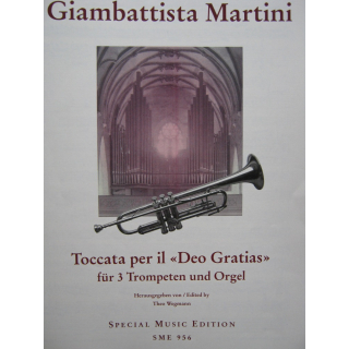 Martini Toccata per il deo gratias 3 Trompeten Orgel SME956