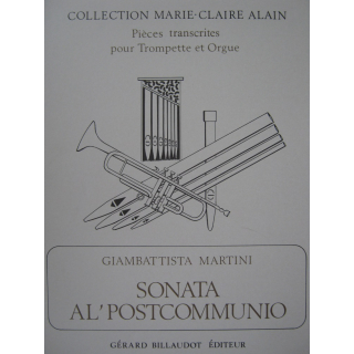 Martini Sonata Alpostcommunio Trompete C Orgel GB1276