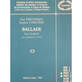 Destanque &amp; Largueze Ballade Posaune Klavier AL27173