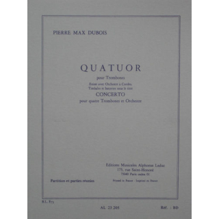 Dubois Quator 4 Posaunen Quartett AL23305
