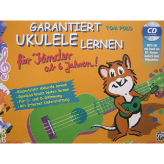 Pold Garantiert Ukulele lernen fuer Kinder CD ALF20202G