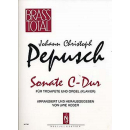 Pepusch Sonate C Dur Trompete Orgel N3742