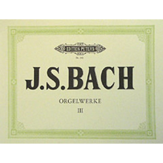 Bach Originalwerke 3 Praeludien Toccaten Fugen Orgel EP242