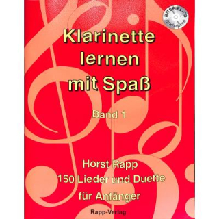 Rapp Klarinette lernen mit Spaß 1 CD HR-KS1