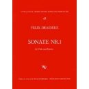 Draeseke Sonate 1 C Moll Viola Klavier WW45
