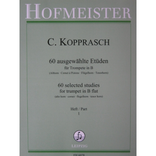 Kopprasch 60 ausgewählte Etüden 1 Trompete FH6028
