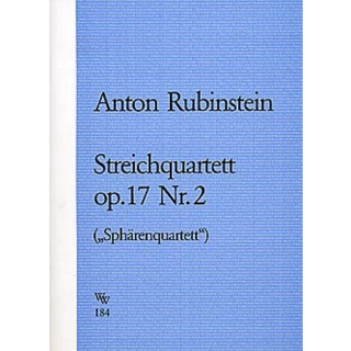 Rubinstein Streichquartett 17/2 (Spaehrenquartett) WW184