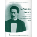 Arensky Quatuor op 35A A La Memoire de Tschaikowsky WW953-P