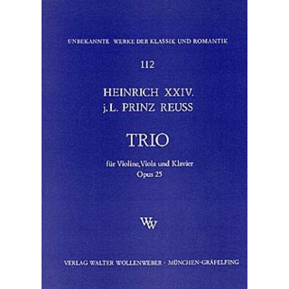 Prinz Reuss Trio Op 25 VL VA KLAV WW112