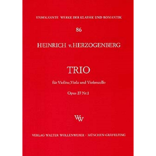 Herzogenberg Trio Op 27/1 VL VA VC WW86