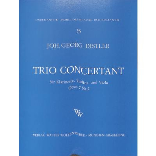 Distler Trio Concertant Op 7/2 KLAR VL VA WW35