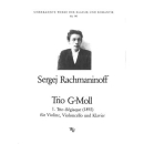 Rachmaninoff Trio G-Moll - 1 Trio Elegiaque VL VA KLAV WW141