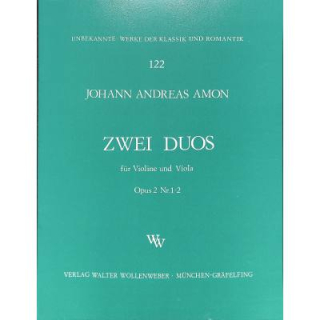 Amon Duos Op 2/1 und 2/2 Violine Viola WW122