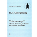 Herzogenberg Variationen OP 23 Ein Thema von Brahms KLAV...