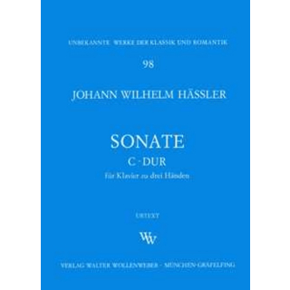 Haessler Sonate C-Dur Klavier 3-haendig WW98