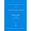 Haessler Sonate C-Dur Klavier 3-haendig WW98