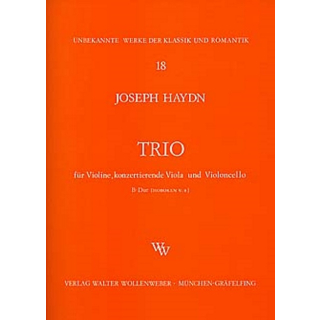 Haydn Trio B-Dur HOB 5/ B8 VL VA VC WW18