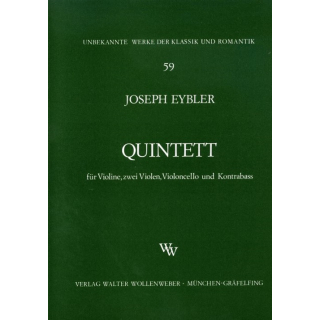Eybler Quintett op 6/1 VL 2 VA VC KB WW59