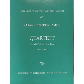 Amon Quartett op 18/3 VL 2 VA VC WW43