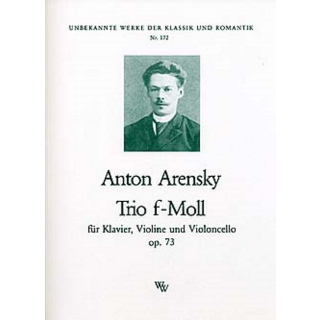 Arensky Trio F-Moll op 73 VL VC KLAV WW172