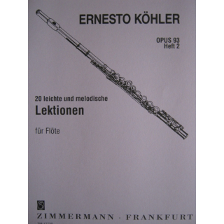 Koehler 20 leichte und melodische Lektionen Opus 93 Heft 2 ZM17720