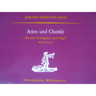 J.S. Bach Arien und Chor&auml;le 2 Trompeten Orgel N1837