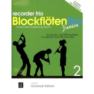 Blockflöten Trio Junior 2, 3 Blockflöten SSA UE35732